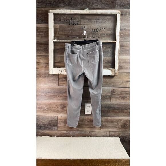 FADED GLORY Womens Elastic Waist Skinny Stretchy Jeans Size XL 16/18 Rhino Gray - Picture 5 of 6
